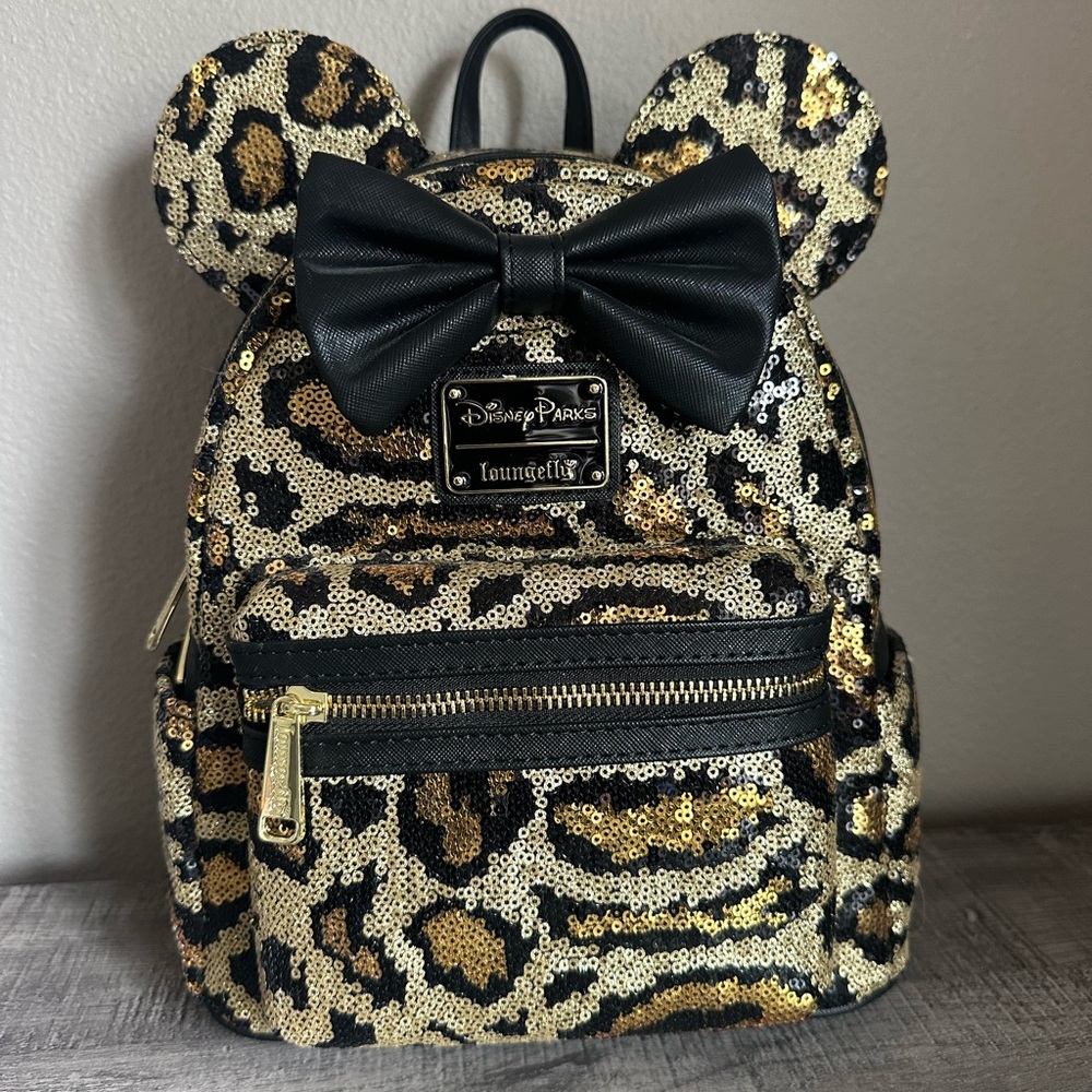 Loungefly Leopard Sequin Backpack